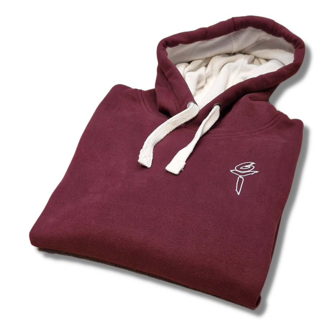 Maroon & Bottle Green - Ultra Premium, Super Soft Hoodie - Image 14