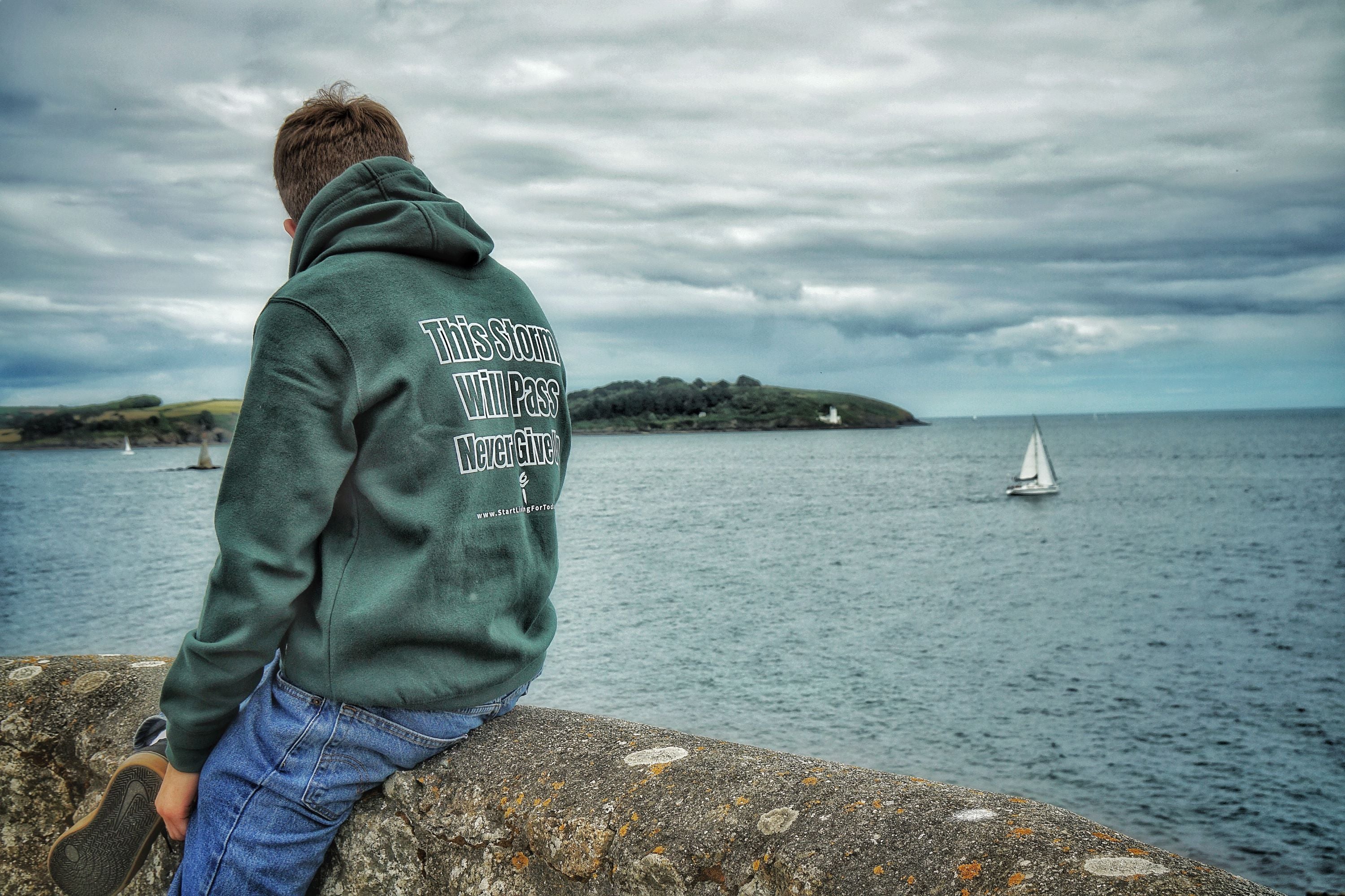 Maroon & Bottle Green - Ultra Premium, Super Soft Hoodie - Image 7