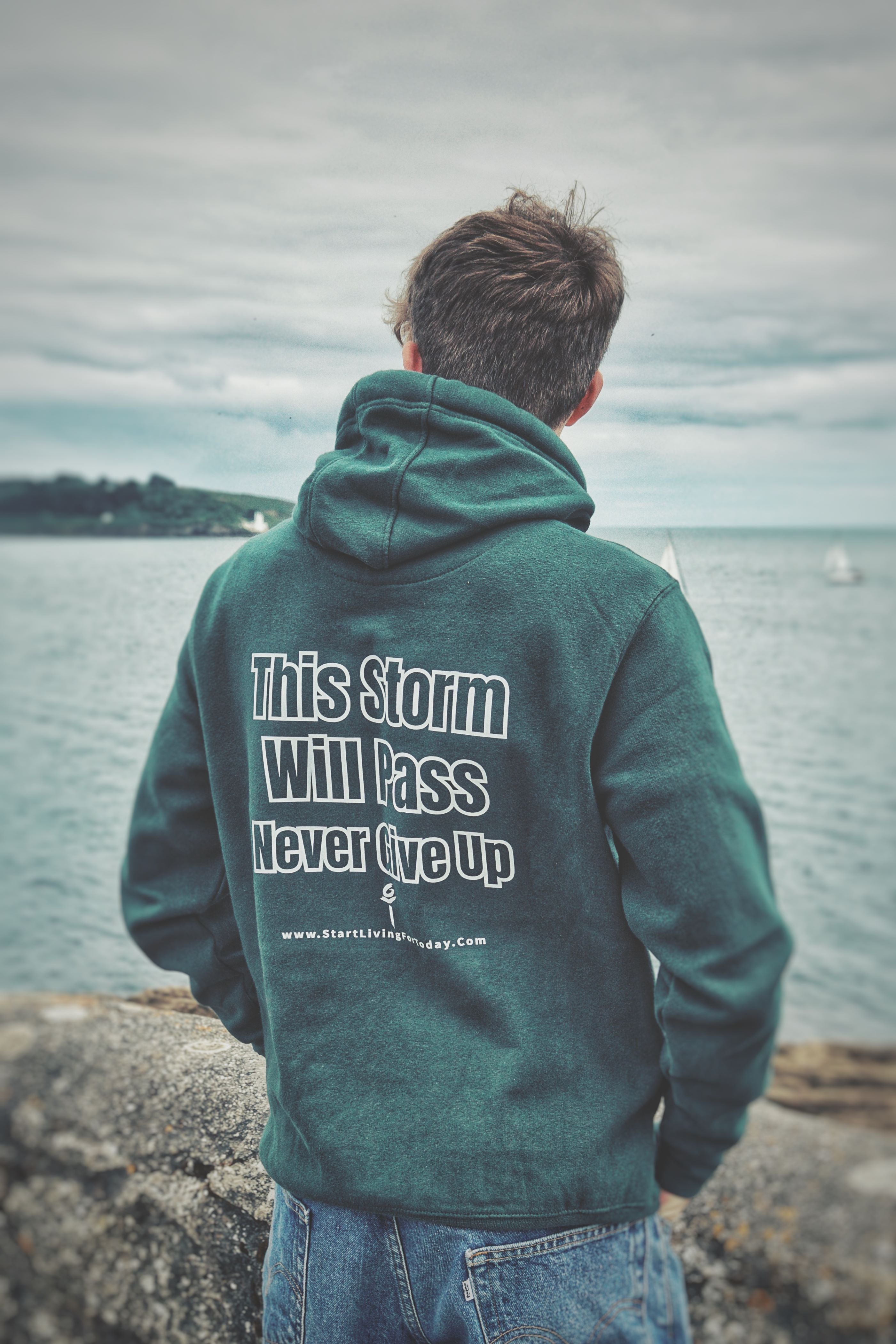 Maroon & Bottle Green - Ultra Premium, Super Soft Hoodie - Image 11